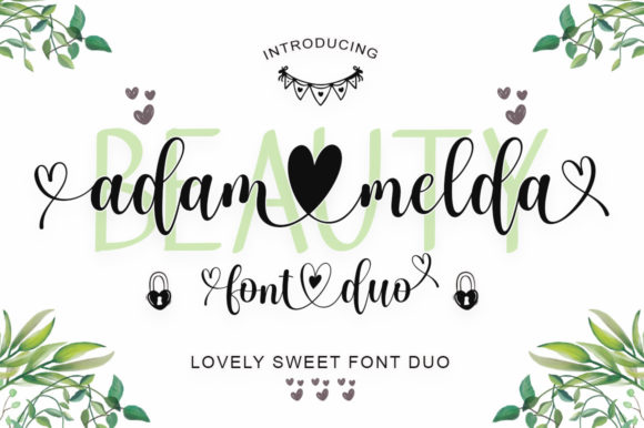 Adam Melda Lovely: A Chic Typeface for Web & Craft