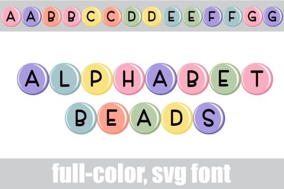 Alphabet Beads: A Colorful Font for Makers
