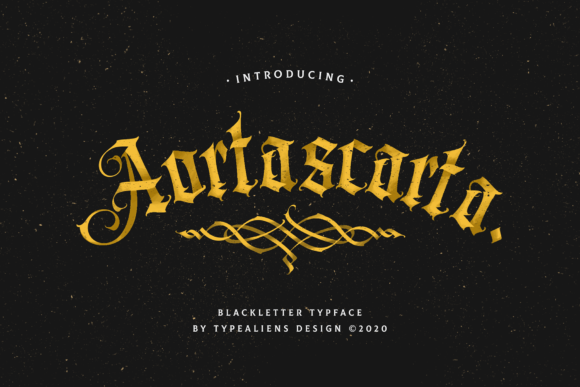 Aortascarta: A Bold Blackletter Typeface for Editorial Impact
