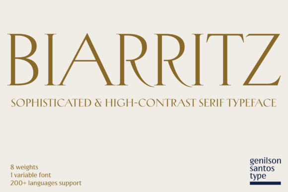 Biarritz: The Elegant Serif Font for Handmade Brands