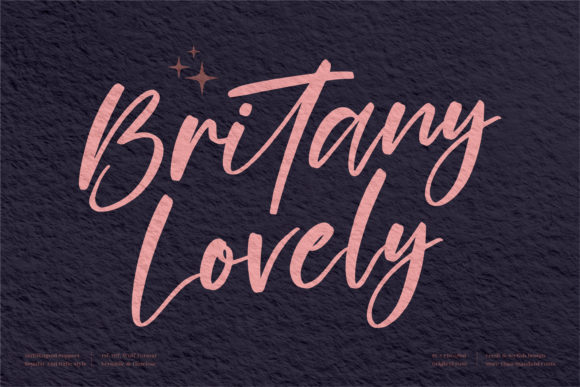Britany Lovely: A Refined Script Typeface for Editorial Design