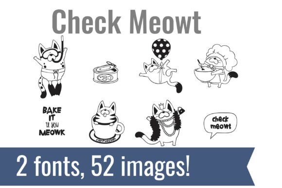 Check Meowt Dingbats: A Feline Font for Web Design