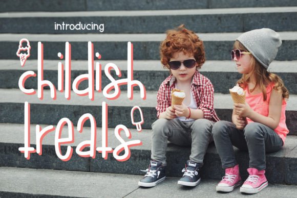 Childish Treats: A Playful Font for Editorial Design