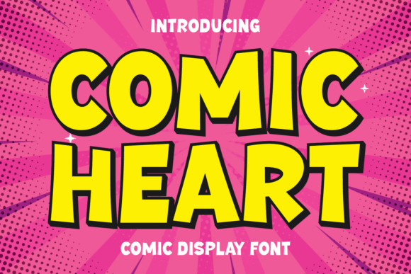 Comic Heart Font: A Playful Typeface for Makers