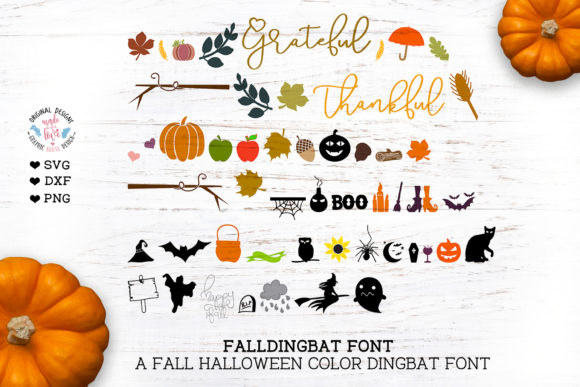 Designing with Fall Halloween: A Unique Dingbats Typeface