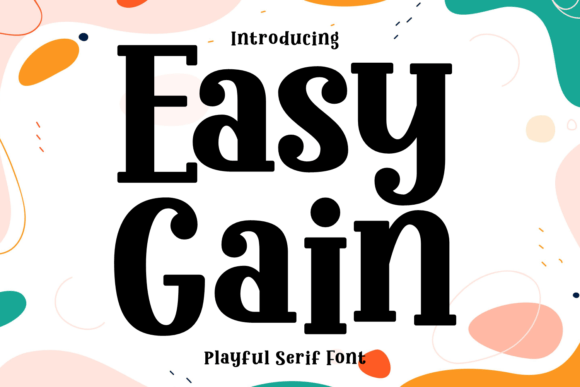 Easy Gain Font for Creative Projects
