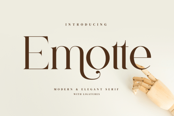 Emotte: A Stylish Serif Font for Business