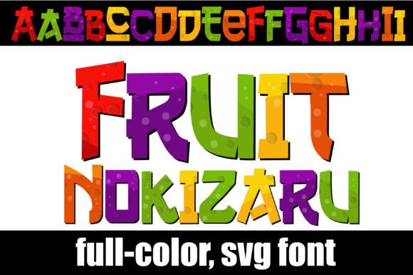 Fruit Nokizaru: A Color Font for Creative Campaigns