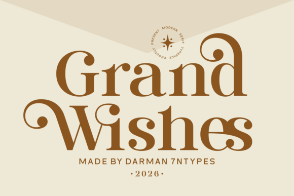 Grand Wishes: The Elegant Serif Font for Makers