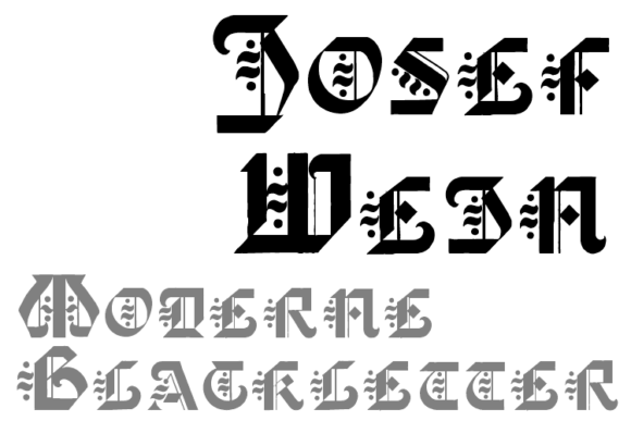 Josef Wein Font for Creative Projects