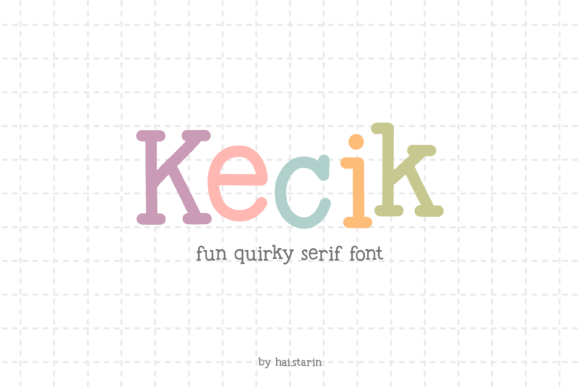 Kecik: The Playful Serif Font for Bold Campaigns