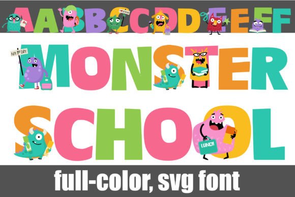 Monster School: A Color Font with a Playful Edge