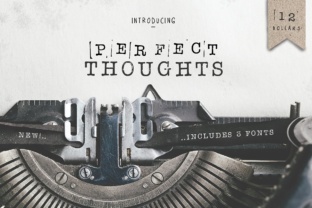 Perfect Thoughts Font for Editorial Design