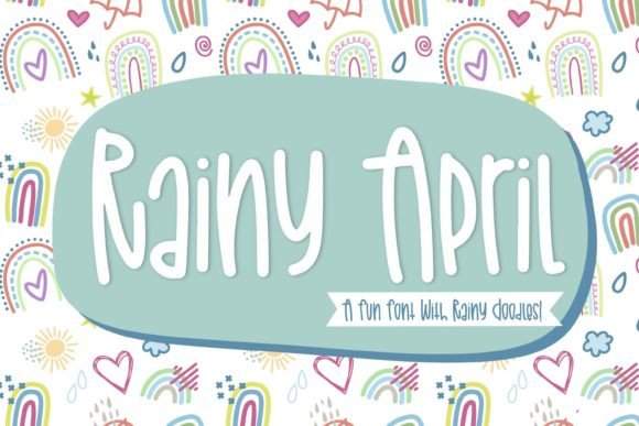 Rainy April: A Playful Serif Font for Digital Design