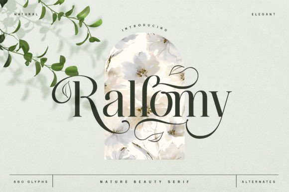 Rallomy: A Serif Typeface for Elegant Editorial Design