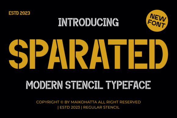 Sparated Font for Business
