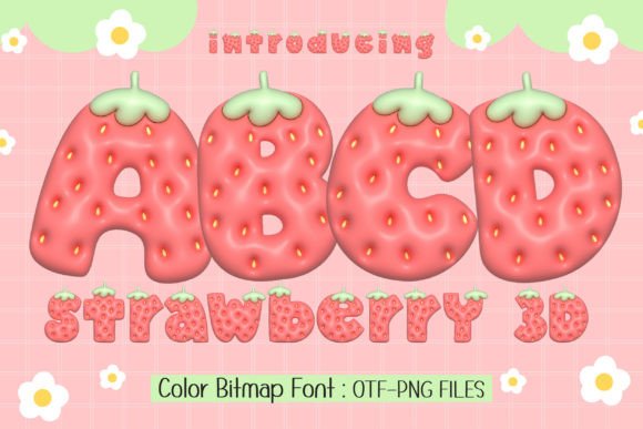 Strawberry 3d: A Sweet Display Font for Web Headers